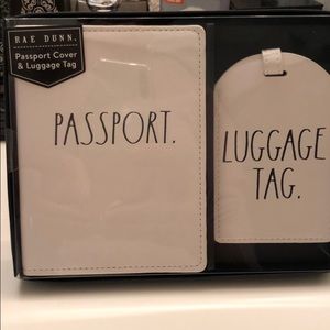 Rae Dunn Passport Cover and Luggage Tag
